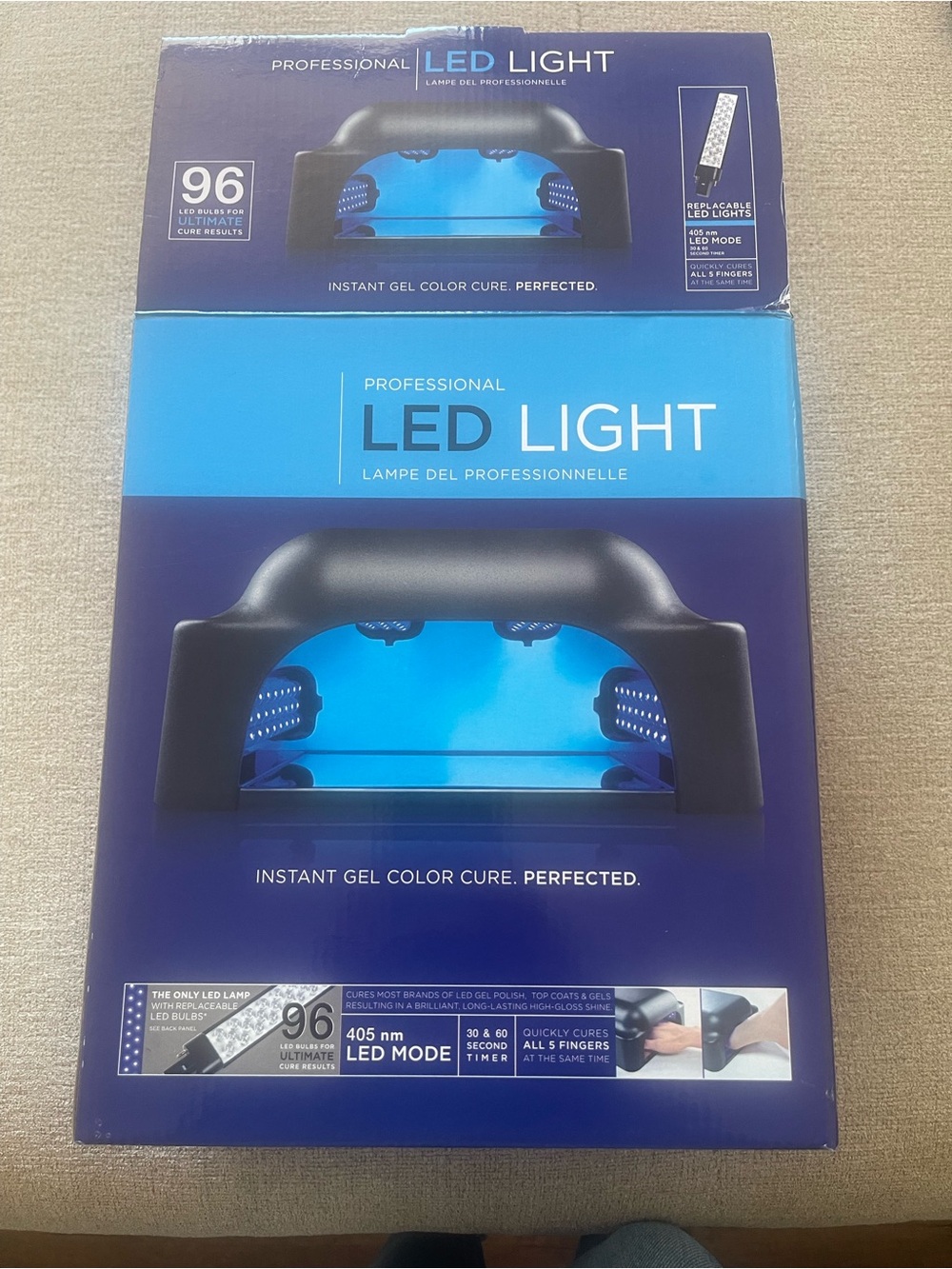 Professional LED Light Gel Nail Lamp - Blue by